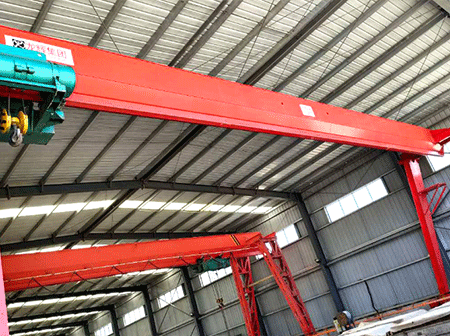 Hunan Yueyang single-beam gantry crane project